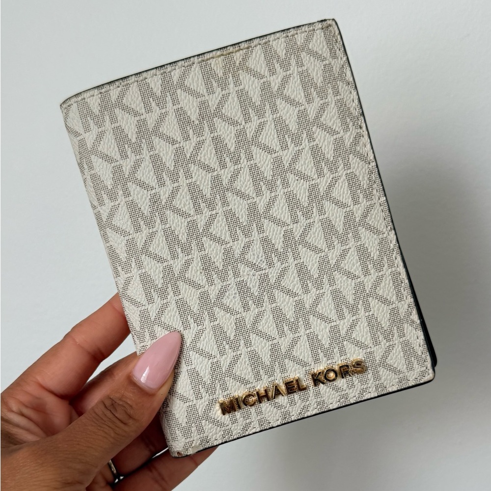 Michael Kors Monogram Passport Holder